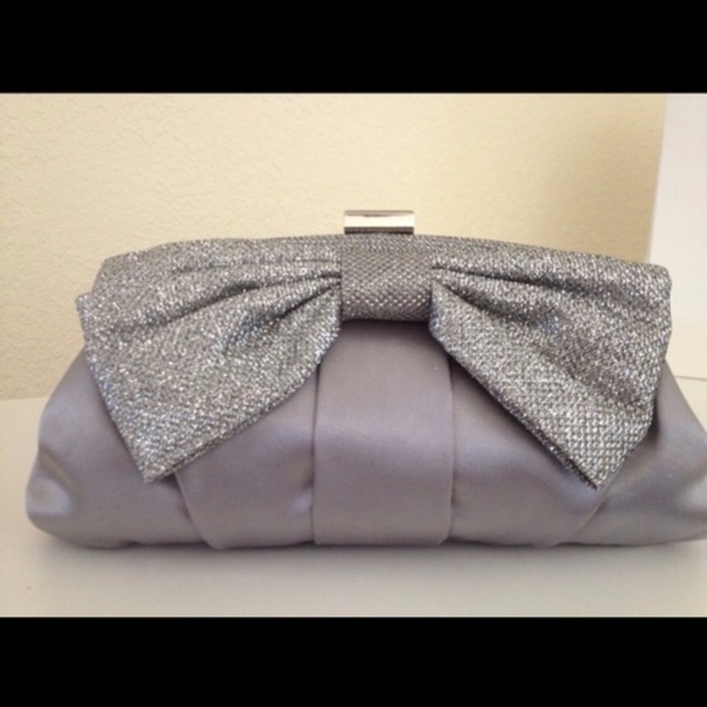 NWT BellaKiara Purse original pewter vintage inspired soft evening clut… - Picture 4 of 9